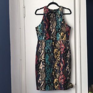 Patterned Textured Dress